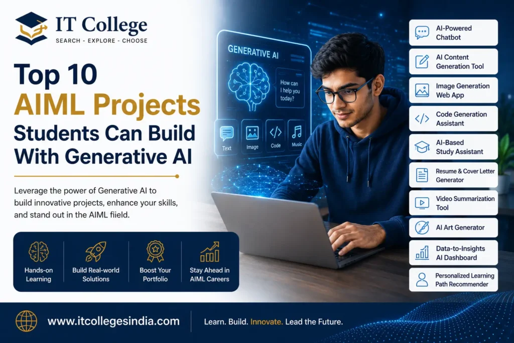 Top 10 AIML Projects Students Can Build With Generative AI