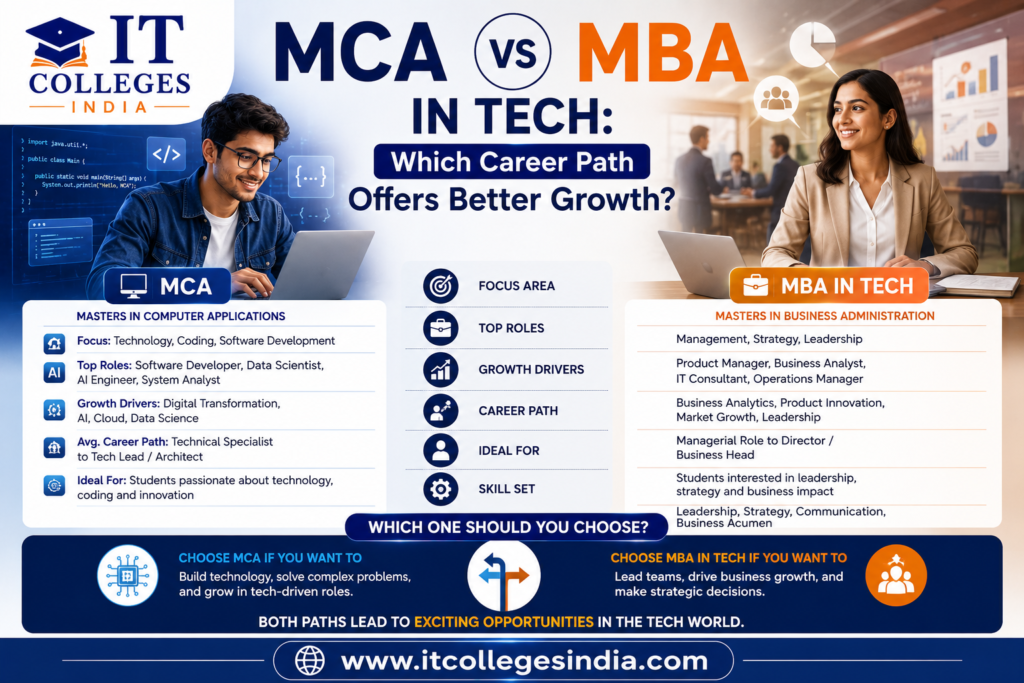 MCA vs MBA in Tech Which Career Path Offers Better Growth