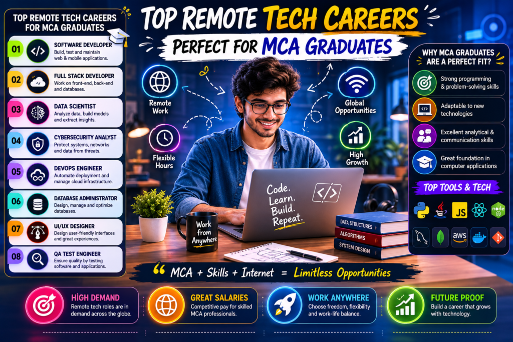 Top Remote Tech Careers Perfect for MCA Graduates