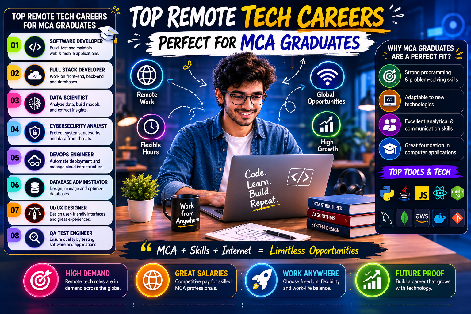 Top Remote Tech Careers Perfect for MCA Graduates