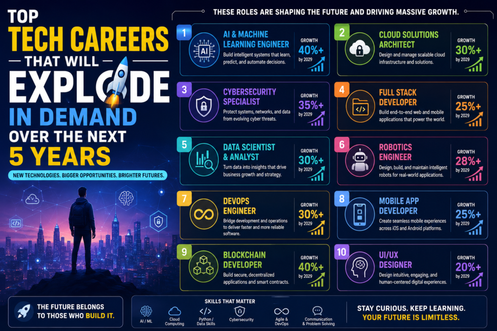 Top Tech Careers That Will Explode in Demand Over the Next 5 Years